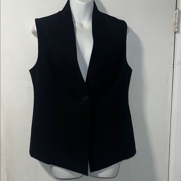 EILEEN FISHER THE FISHER PROJECT Black Structured Vest-S - Picture 1 of 8